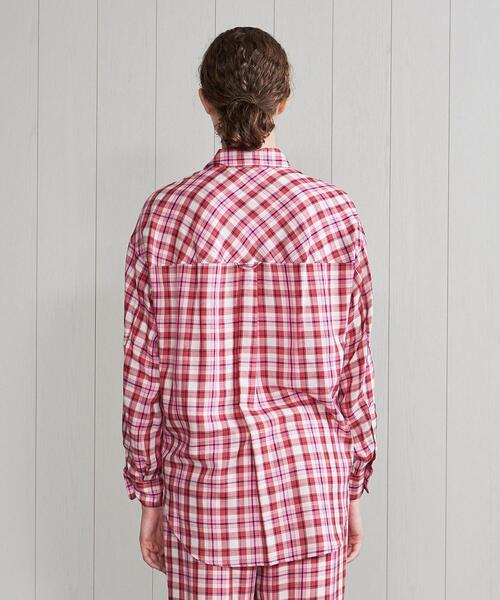 H　BEAUTY&YOUTH UNITED ARROWS（エイチビューティーアンドユースユナイテッドアローズ）の「＜H＞CHECK SHIRT/シャツ（シャツ/ブラウス・レディース・ピンク/オリーブ・S/M）」の9枚目の写真