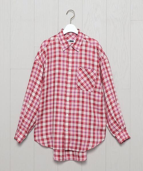 H　BEAUTY&YOUTH UNITED ARROWS（エイチビューティーアンドユースユナイテッドアローズ）の「＜H＞CHECK SHIRT/シャツ（シャツ/ブラウス・レディース・ピンク/オリーブ・S/M）」の12枚目の写真