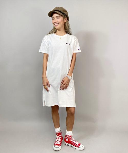 セール ブランド古着 Tシャツワンピース ワンピース Champion チャンピオン のファッション通販 Zozoused