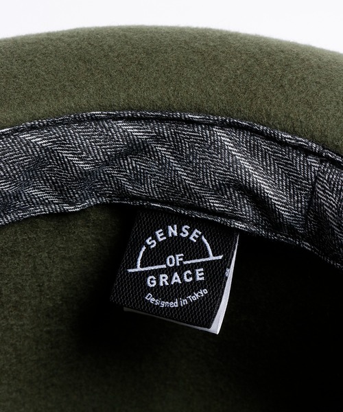 Sense of Grace（センスオブグレース）の「FOLDABLE HAT フォーダブル 中折れフェルトハット（ハット・メンズ・グレー/カーキオリーブ/ブラック/ベージュ/アッシュ・FREE）」の12枚目の写真