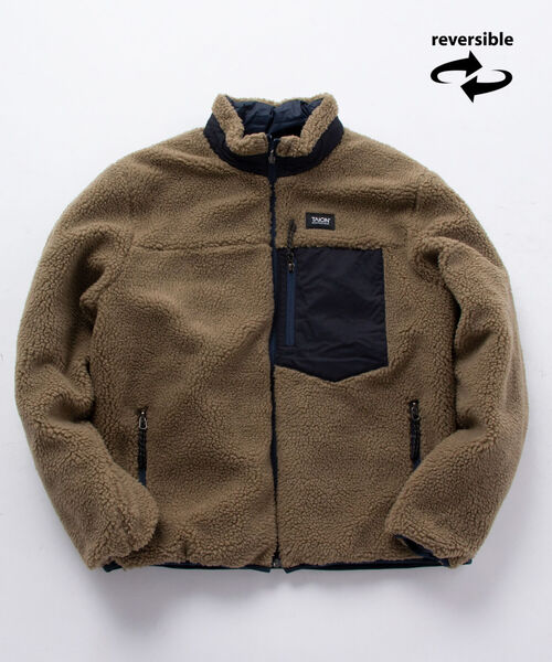 TAION（タイオン）の「【TAION/タイオン】DOWN×BOA REVERSIBLE JACKET #TAION-R102MB（ブルゾン・メンズ・ブラック/オリーブ/ネイビー/ダークブルー・M/L/LL）」の4枚目の写真