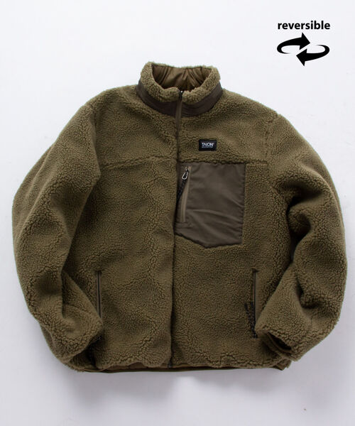 TAION（タイオン）の「【TAION/タイオン】DOWN×BOA REVERSIBLE JACKET #TAION-R102MB（ブルゾン・メンズ・ブラック/オリーブ/ネイビー/ダークブルー・M/L/LL）」の3枚目の写真
