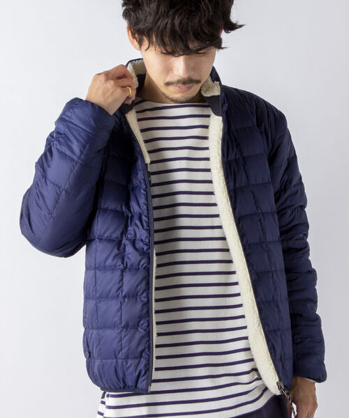 TAION（タイオン）の「【TAION/タイオン】DOWN×BOA REVERSIBLE JACKET #TAION-R102MB（ブルゾン・メンズ・ブラック/オリーブ/ネイビー/ダークブルー・M/L/LL）」の7枚目の写真