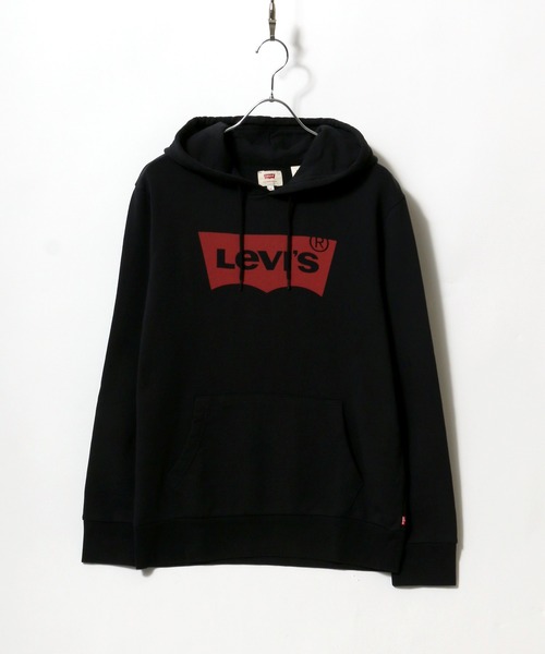 Levi's（リーバイス）の「Levi's/リーバイス ビッグシルエット バットウイング スウェットパーカ/フーディー（パーカー・メンズ・ホワイト/ブラック/グレー・S/M/L）」の11枚目の写真