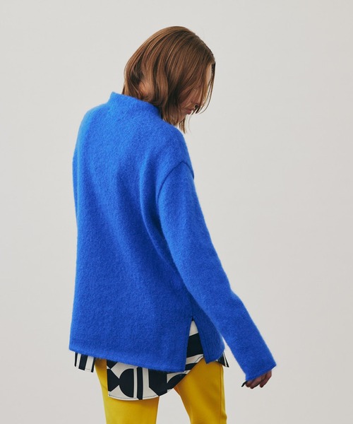 UNITED TOKYO（ユナイテッドトウキョウ）の「スリットリバーモヘアニット（ニット/セーター・レディース・ブラウン/イエロー/ブルー・FREE）」の9枚目の写真