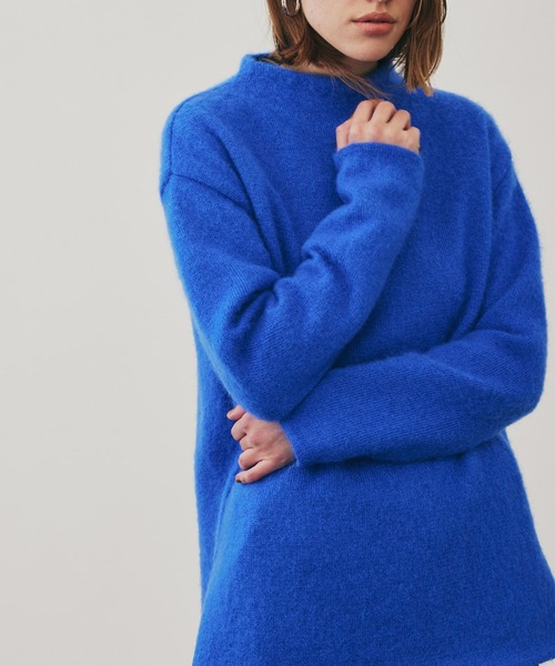 UNITED TOKYO（ユナイテッドトウキョウ）の「スリットリバーモヘアニット（ニット/セーター・レディース・ブラウン/イエロー/ブルー・FREE）」の14枚目の写真