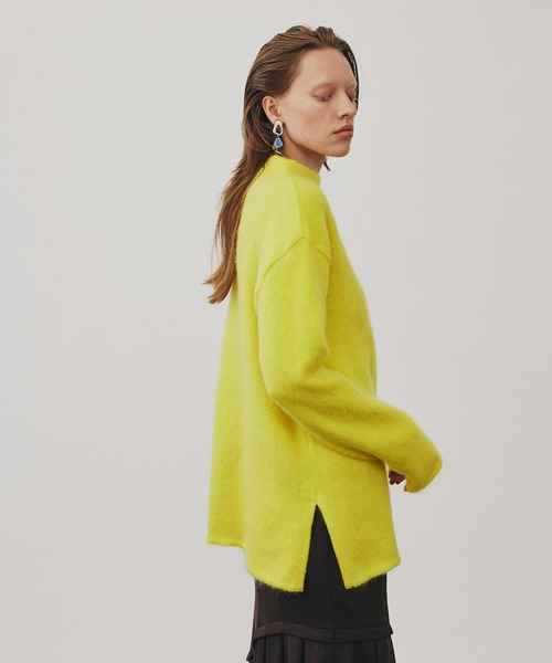 UNITED TOKYO（ユナイテッドトウキョウ）の「スリットリバーモヘアニット（ニット/セーター・レディース・ブラウン/イエロー/ブルー・FREE）」の18枚目の写真