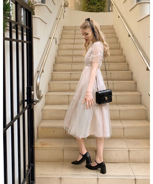 epine（エピヌ）の「tulle see-through volume dress（ドレス