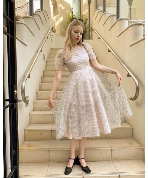 epine（エピヌ）の「tulle see-through volume dress（ドレス
