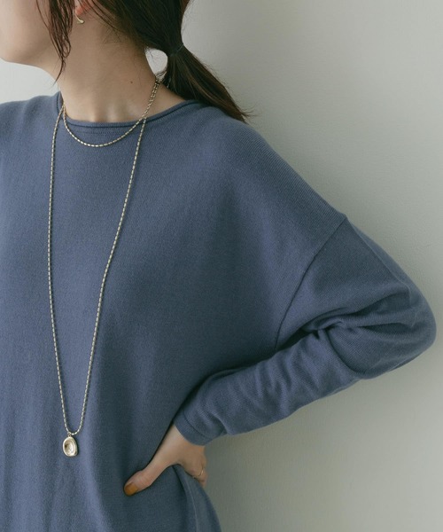 KBF+（ケービーエフプラス）の「KBF+　ロングニットワンピース∴（ワンピース・レディース・ライトベージュ・ONE）」の15枚目の写真