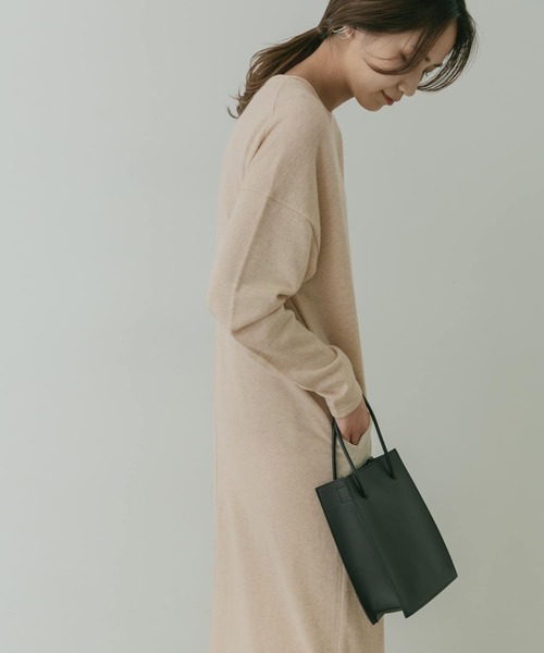 KBF+（ケービーエフプラス）の「KBF+　ロングニットワンピース∴（ワンピース・レディース・ライトベージュ・ONE）」の22枚目の写真