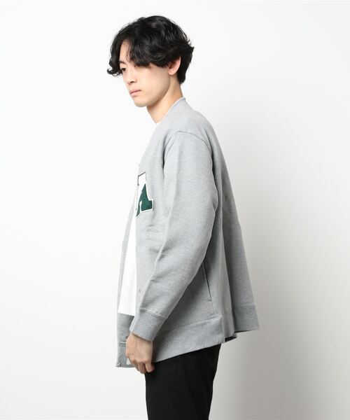 AOZORA（アオゾラ）の「AOZORA/アオゾラ　度詰め裏毛クルーカーディガン（カーディガン/ボレロ・メンズ・ネイビー/アイボリー/グレー・LARGE/MEDIUM/X-LARGE）」の14枚目の写真