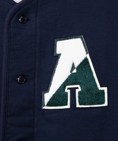 AOZORA（アオゾラ）の「AOZORA/アオゾラ　度詰め裏毛クルーカーディガン（カーディガン/ボレロ・メンズ・ネイビー/アイボリー/グレー・LARGE/MEDIUM/X-LARGE）」の9枚目の写真