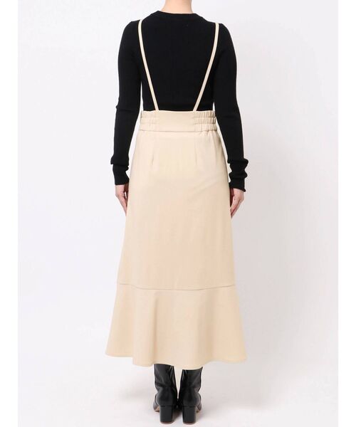 LAGUNAMOON(ラグナムーン)の「サスペンダーハイウエストスカート(スカート・レディース・ブラック/アイボリー/ベージュ・MEDIUM/SMALL)」の12枚目の写真