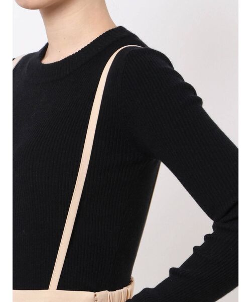 LAGUNAMOON(ラグナムーン)の「サスペンダーハイウエストスカート(スカート・レディース・ブラック/アイボリー/ベージュ・MEDIUM/SMALL)」の7枚目の写真