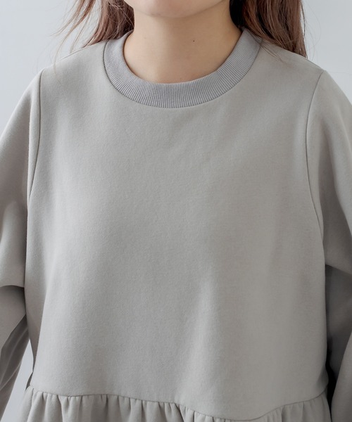 RASVOA(ラスボア)の「ボリュームティアードワンピース(ワンピース・レディース・ブラック/グレー/サックスブルー/アイボリー・FREE)」の19枚目の写真