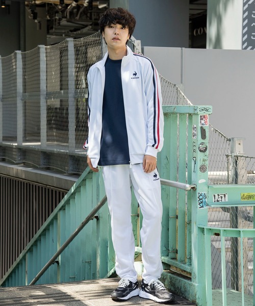 le coq sportif(ルコックスポルティフ)の「トラックジャージロングパンツ メンズ ウェア ロングパンツ ボトムス スポーツウェア(その他パンツ・メンズ・ホワイト/ブラック/ネイビー・M/XL/XXL/S/L)」の14枚目の写真