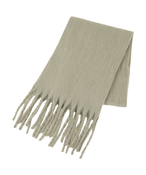 titivate(ティティベイト)の「ボリュームマフラー/ストール(マフラー・レディース・アイボリー/ブラック/ライトカーキ/ピンクベージュ/モカ/グリーン/レッド/チャコール/オレンジ/イエロー/ブルー/ライトベージュ/レッド系その他・FREE)」の7枚目の写真