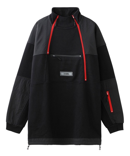 X-girl(エックスガール)の「MOUNTAIN SWEAT DRESS(ワンピース・レディース・ベージュ/ブラック・M/S)」の19枚目の写真