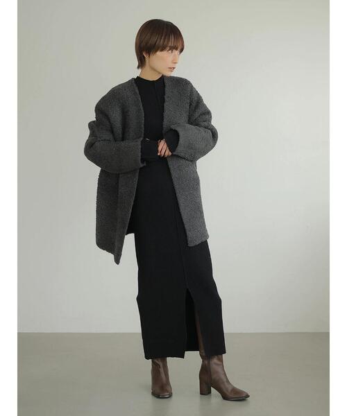 rem closet（レムクローゼット）の「ハイネックリンキングワンピース（ワンピース・レディース・ブラック/ブラウン・S）」の22枚目の写真