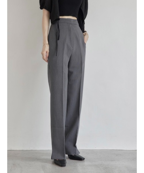 amel（エイメル）の「センタープレスサイドスリットパンツ（その他パンツ・レディース・グレー・FREE）」の12枚目の写真