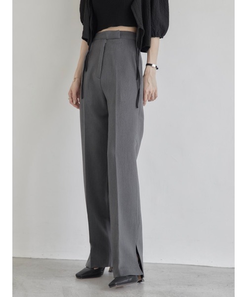 amel（エイメル）の「センタープレスサイドスリットパンツ（その他パンツ・レディース・グレー・FREE）」の14枚目の写真