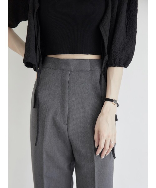 amel（エイメル）の「センタープレスサイドスリットパンツ（その他パンツ・レディース・グレー・FREE）」の8枚目の写真