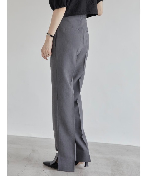 amel（エイメル）の「センタープレスサイドスリットパンツ（その他パンツ・レディース・グレー・FREE）」の15枚目の写真