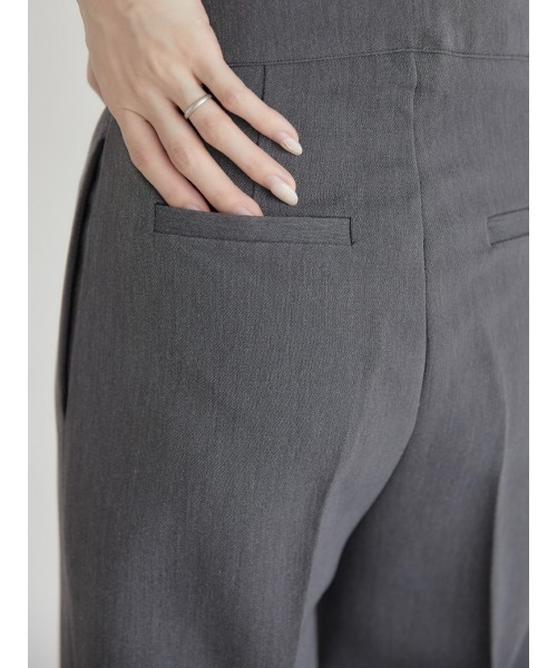 amel（エイメル）の「センタープレスサイドスリットパンツ（その他パンツ・レディース・グレー・FREE）」の3枚目の写真