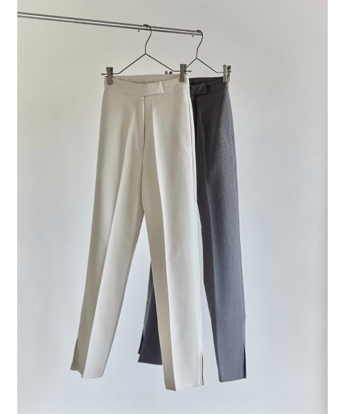 amel（エイメル）の「センタープレスサイドスリットパンツ（その他パンツ・レディース・グレー・FREE）」の9枚目の写真