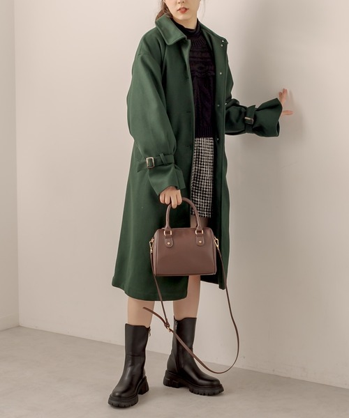 OLIVE des OLIVE（オリーブデオリーブ）の「ミドル丈サイドゴアブーツ（ブーツ・レディース・ブラック/オフホワイト・MEDIUM/SMALL/LARGE）」の14枚目の写真