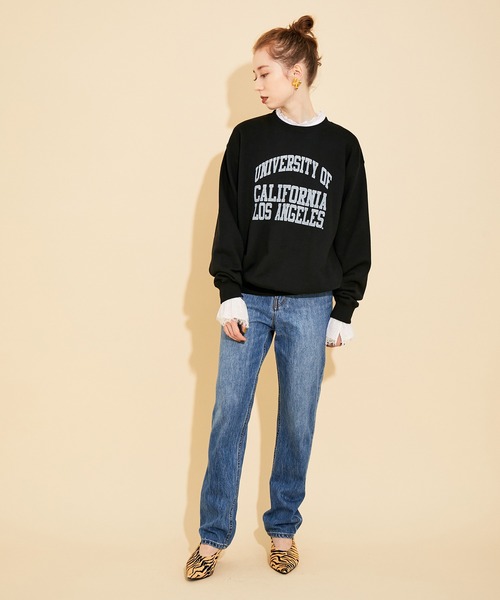 GOOD ROCK SPEED（グッドロックスピード）の「【GOOD ROCK SPEED】カレッジスウェット（スウェット・レディース・ブラック/グレー/ホワイト・FREE）」の18枚目の写真