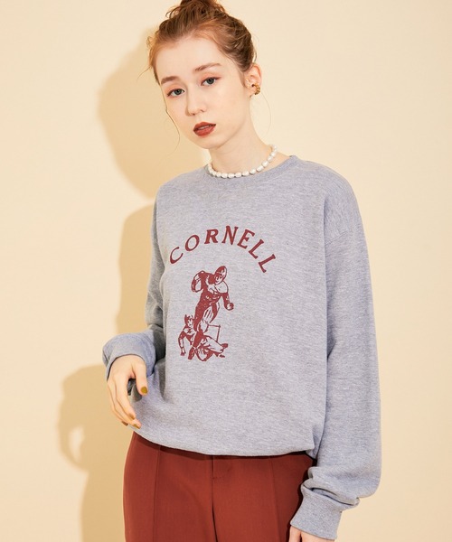 GOOD ROCK SPEED（グッドロックスピード）の「【GOOD ROCK SPEED】カレッジスウェット（スウェット・レディース・ブラック/グレー/ホワイト・FREE）」の5枚目の写真