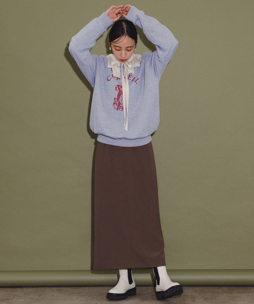 GOOD ROCK SPEED（グッドロックスピード）の「【GOOD ROCK SPEED】カレッジスウェット（スウェット・レディース・ブラック/グレー/ホワイト・FREE）」の4枚目の写真