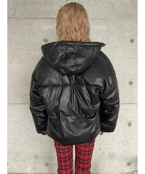 EGOIST（エゴイスト）の「フェイクレザー中綿ジャケット（その他アウター・レディース・ブラック/アイボリー・FREE）」の20枚目の写真