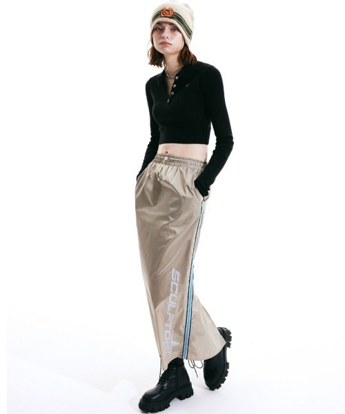 SCULPTOR（スカルプター）の「CyberPunk Satin Long Skirt/サイバー