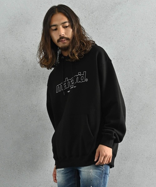 MAHAGRID（マハグリッド）の「mahagrid(マハグリッド) THIRD ロゴ プルオーバーパーカー（パーカー・メンズ・ブラック/グレー/チャコール・L/XL/M/S）」の2枚目の写真