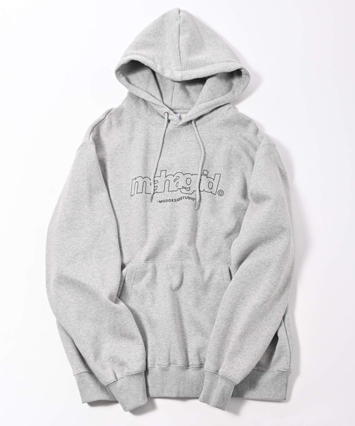 MAHAGRID（マハグリッド）の「mahagrid(マハグリッド) THIRD ロゴ プルオーバーパーカー（パーカー・メンズ・ブラック/グレー/チャコール・L/XL/M/S）」の14枚目の写真