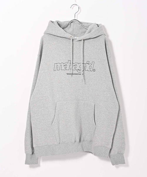 MAHAGRID（マハグリッド）の「mahagrid(マハグリッド) THIRD ロゴ プルオーバーパーカー（パーカー・メンズ・ブラック/グレー/チャコール・L/XL/M/S）」の17枚目の写真