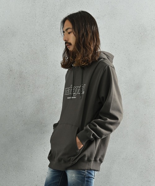 MAHAGRID（マハグリッド）の「mahagrid(マハグリッド) THIRD ロゴ プルオーバーパーカー（パーカー・メンズ・ブラック/グレー/チャコール・L/XL/M/S）」の19枚目の写真