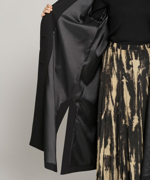 NANO universe（ナノユニバース）の「ダブルクロスロングコート（ステンカラーコート・レディース・ブルーグレー/ブラック/アイボリー/カーキ・38/36）」の18枚目の写真