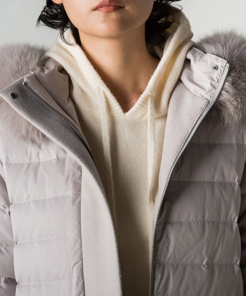 超お得 セール 異素材ダウンfoxファーコート その他アウター Mayson Grey メイソングレイ のファッション ブランド品買取 Randygravitt Com