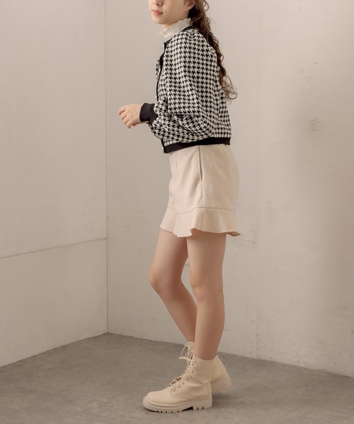 OLIVE des OLIVE（オリーブデオリーブ）の「配色レトロカーディガン（カーディガン/ボレロ・レディース・ブラック/スミクロ/ブラウン・FREE）」の20枚目の写真