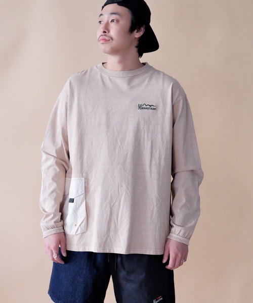 MANASTASH（マナスタッシュ）の「MANASTASH/マナスタッシュ　ARMOR LONG SLEEVE 22　7123039（Tシャツ/カットソー・メンズ・ブラック/ベージュ/グリーン・MEDIUM/LARGE/X-LARGE）」の2枚目の写真