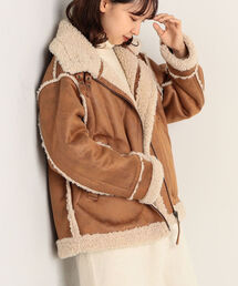 フェイクムートンB3 リバーシブルボアブルゾン