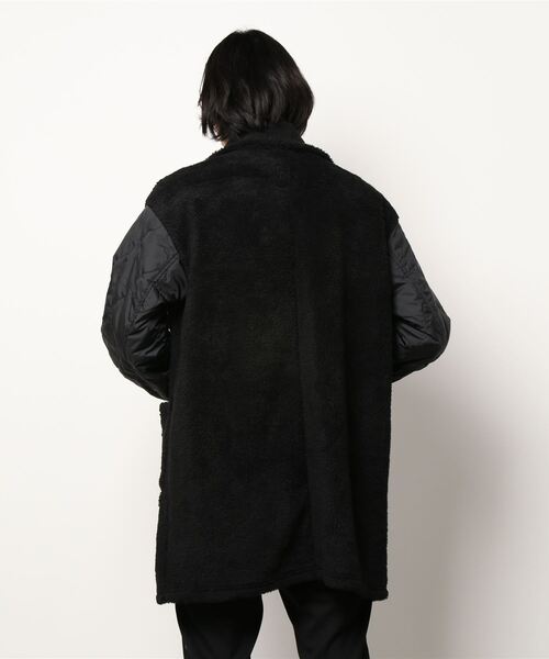 GOMME HOMME（ゴムオム）の「トスカーナボア　チェンジスリーブコート（その他アウター・メンズ・ブラック/チャコールグレー・MEDIUM）」の6枚目の写真