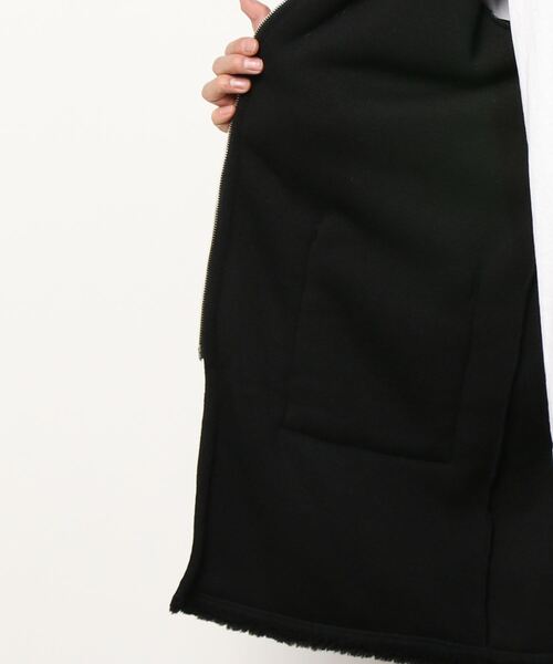 GOMME HOMME（ゴムオム）の「トスカーナボア　チェンジスリーブコート（その他アウター・メンズ・ブラック/チャコールグレー・MEDIUM）」の7枚目の写真