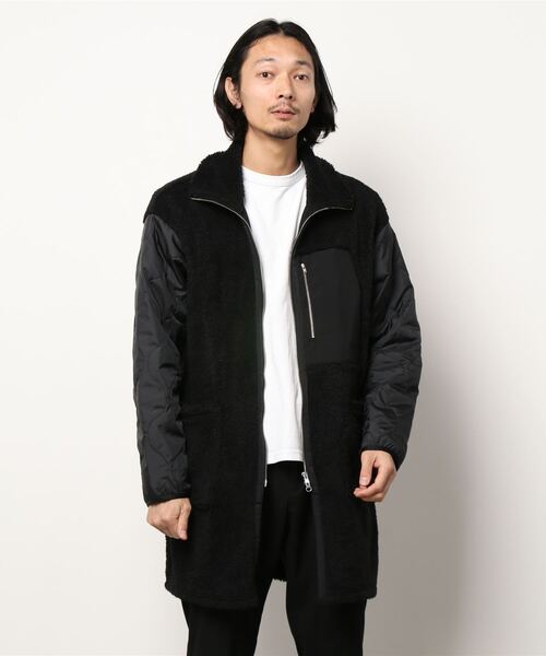 GOMME HOMME（ゴムオム）の「トスカーナボア　チェンジスリーブコート（その他アウター・メンズ・ブラック/チャコールグレー・MEDIUM）」の8枚目の写真