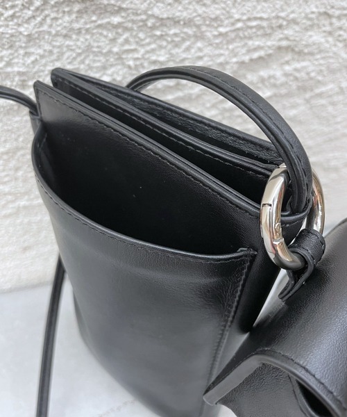 mystic（ミスティック）の「携帯ウォレットバッグ（ショルダーバッグ・レディース・ブラック/オフホワイト・ONE SIZE）」の5枚目の写真