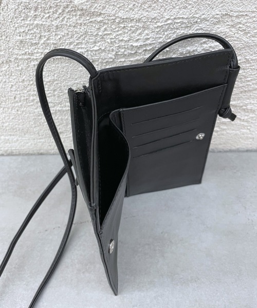 mystic（ミスティック）の「携帯ウォレットバッグ（ショルダーバッグ・レディース・ブラック/オフホワイト・ONE SIZE）」の10枚目の写真